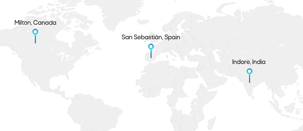 Global presence map image